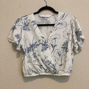 ASTR the Label, size small, white surplice top